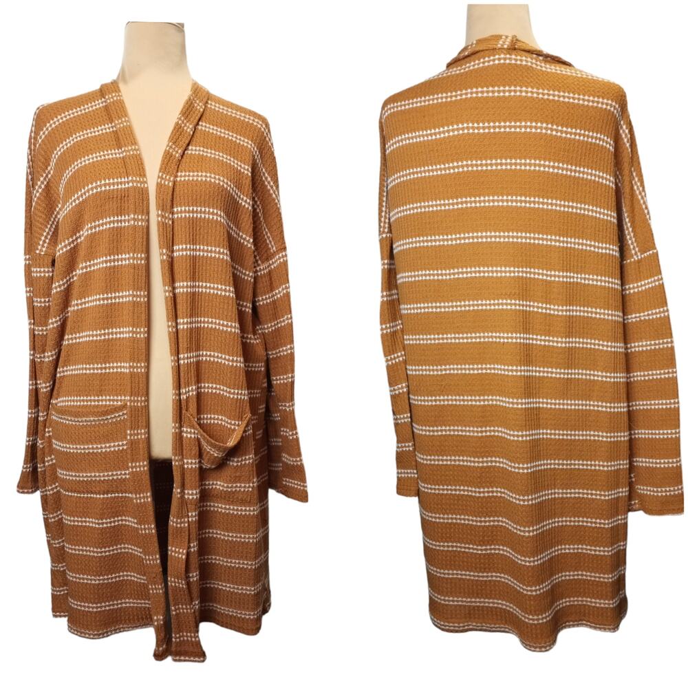 BETSEYS BOUTIQUE SHOP Cozy Casual Thermal Coverup Cardigan XL